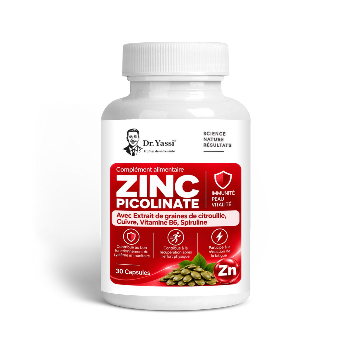 Le Zinc Picolinate qui accompagne votre rythme.