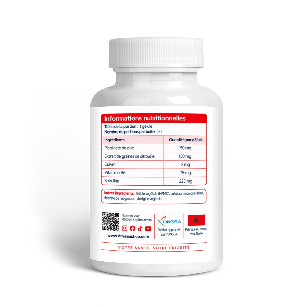Le Zinc Picolinate qui accompagne votre rythme.