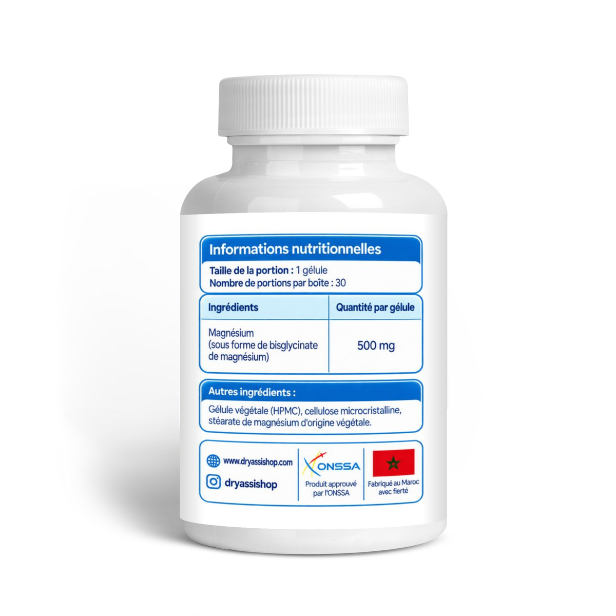Magnésium Glycinate : l’essentiel après vos kilomètres.